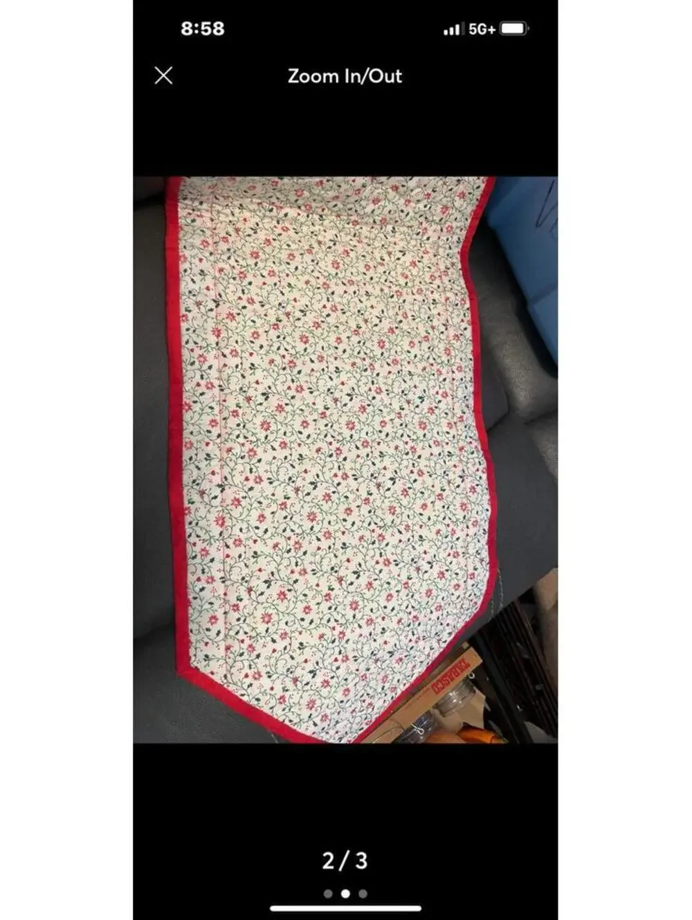 Christmas Table Runner 40x12” Vintage Snowmen Snow Double Sided